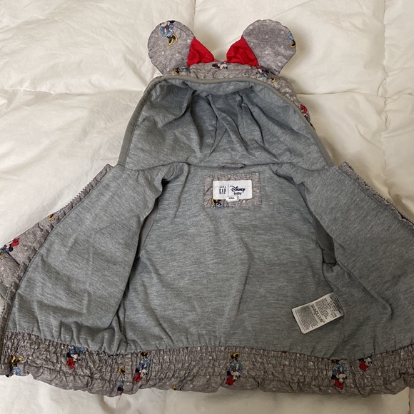 Baby GAP•Minnie Mouse Puffer Jacket•Size 6-12M - Picture 4 of 8